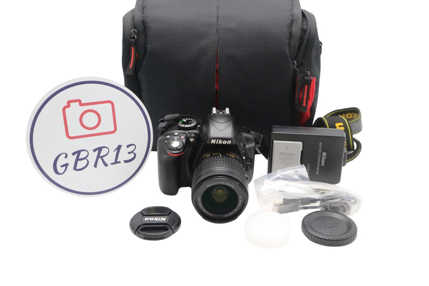 Nikon D3300 DSLR Camera 24.2MP with 18-55mm, Shutter Count 4379, Very Good Cond.