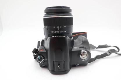 Sony Alpha A230 Camera DSLR 10.2MP with 18-55mm, Shutter Count 785, REFURBISHED