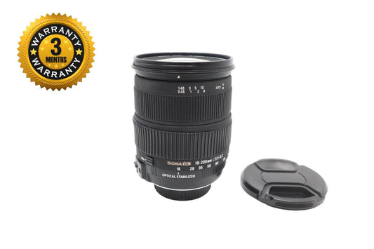 Sigma 18-200mm All-Around Lens F/3.5-6.3 DC OS Stabilised for Nikon, Good Cond.