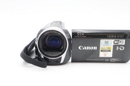 Canon Legria HF R37 Camcorder, FULL HD, 51X Zoom, Wi-Fi, Good REFURBISHED
