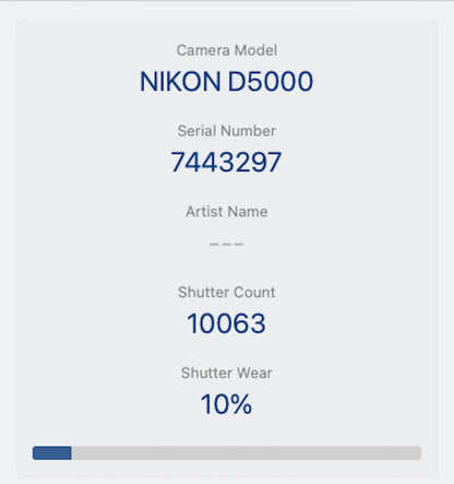 Nikon D5000 DSLR Camera 12.3MP Kit with 18-55mm Shutter Count 10063, REFURBISHED