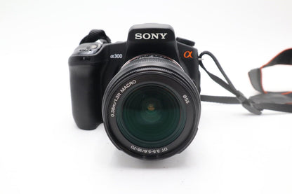 Sony Alpha A300 Camera 10.2MP DSLR with Sony 18-70mm Lens, Good REFURBISHED