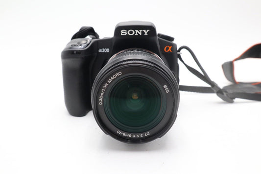 Sony Alpha A300 Camera 10.2MP DSLR with Sony 18-70mm Lens, Good REFURBISHED