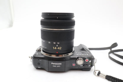 Panasonic DMC-GF3 Camera Mirrorless 12.1MP with 14-42mm Lens, Shutter Count 973