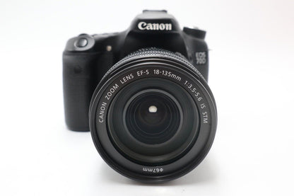 Canon 70D DSLR Camera 20.2MP with 18-135mm IS STM Shutter Count 5442 REFURBISHED