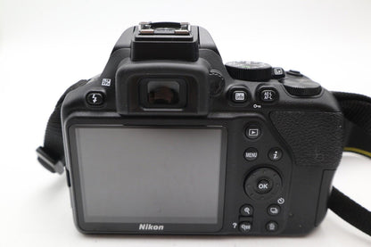 Nikon D3500 DSLR Camera 24.2MP with 18-55mm, Shutter Count 480 V.G. REFURBISHED