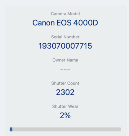 Canon 4000D Camera DSLR 18.0MP with 18-55mm, Shutter Count 2302, Good Condition