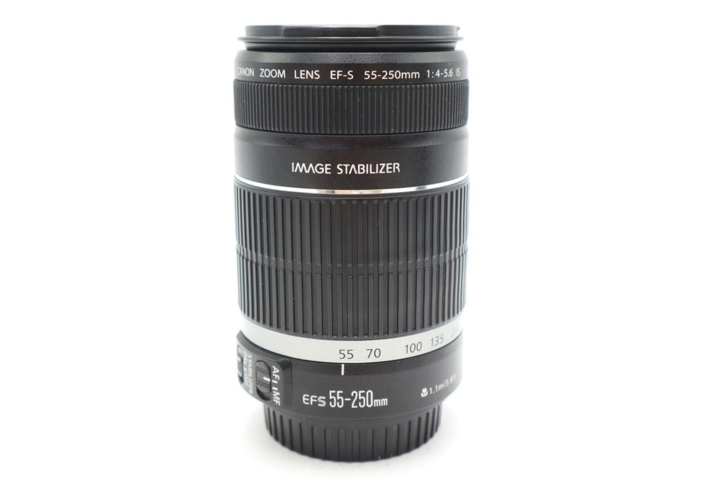 Canon 55-250mm Telephoto Lens F/4-5.6 EF-S IS, Stabilised Zoom, Good Condition