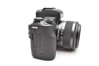 Canon M50 24MP Camera kit with 15-45mm STM Lens, 11000 Shutter Count REFURBISHED