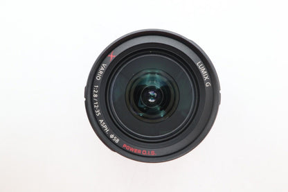 Panasonic 12-35mm F2.8 Lens G X Vario Power O.I.S. Micro Four Thirds Good Cond.