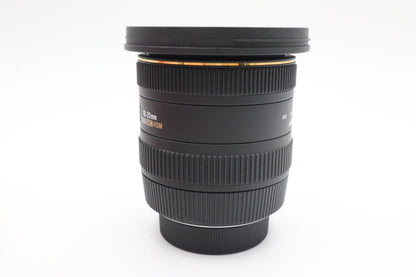 Sigma 10-20mm Lens f/3.5 EX HSM DC, Wide Angle Lens For Nikon, V. G. REFURBISHED