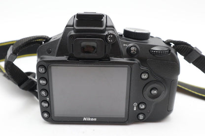 Nikon D3200 DSLR Camera 24.2MP with 18-55mm, Shutter Count 2456 V.G. REFURBISHED