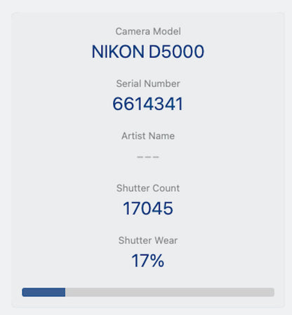 Nikon D5000 DSLR Camera 12.3MP Kit with 18-55mm Shutter Count 17045, REFURBISHED