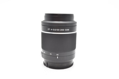Sony 55-200mm F4-5.6 Lens, SAL55200, Telephoto Sony for A-Mount, V. G. REFURB.