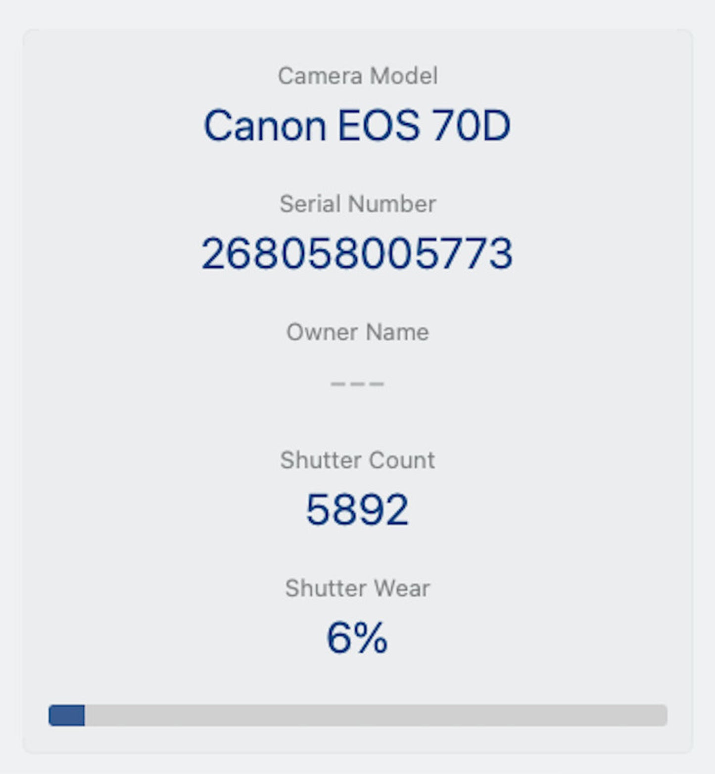 Canon 70D DSLR Camera 20.2MP with 18-55mm, Shutter Count 5892, Good REFURBISHED