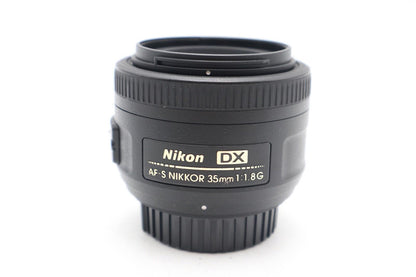 Nikon 35mm Prime Lens F1.8G AF-S DX SWM Very Sharp Portrait, Good REFURBISHED