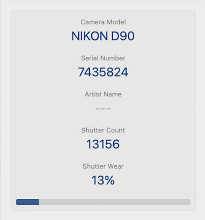 Nikon D90 DSLR Camera 12.3MP Body Only, Shutter Count 13 %, Fair Condition