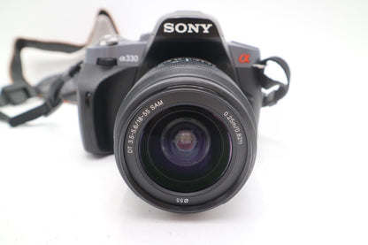 Sony A330 DSLR Camera 10.2MP with 18-55mm Lens, Shutter Count 8057, Good Cond.