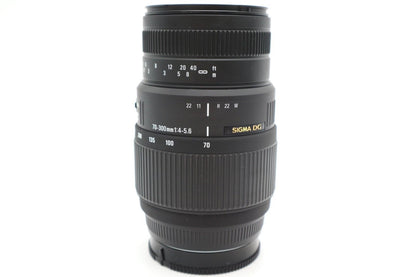 Sigma 70-300mm Telephoto Lens f/4-5.6 DG Zoom Macro for Sony, Good Condition