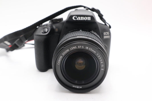 Canon 2000D DSLR Camera 24.1MP with 18-55mm, Shutter Count 251, Exc. REFURBISHED