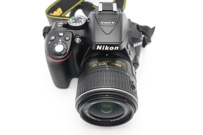 Nikon D5300 24.2MP Camera DSLR with 18-55mm Lens, Shutter Count 3150, VG. REFURB
