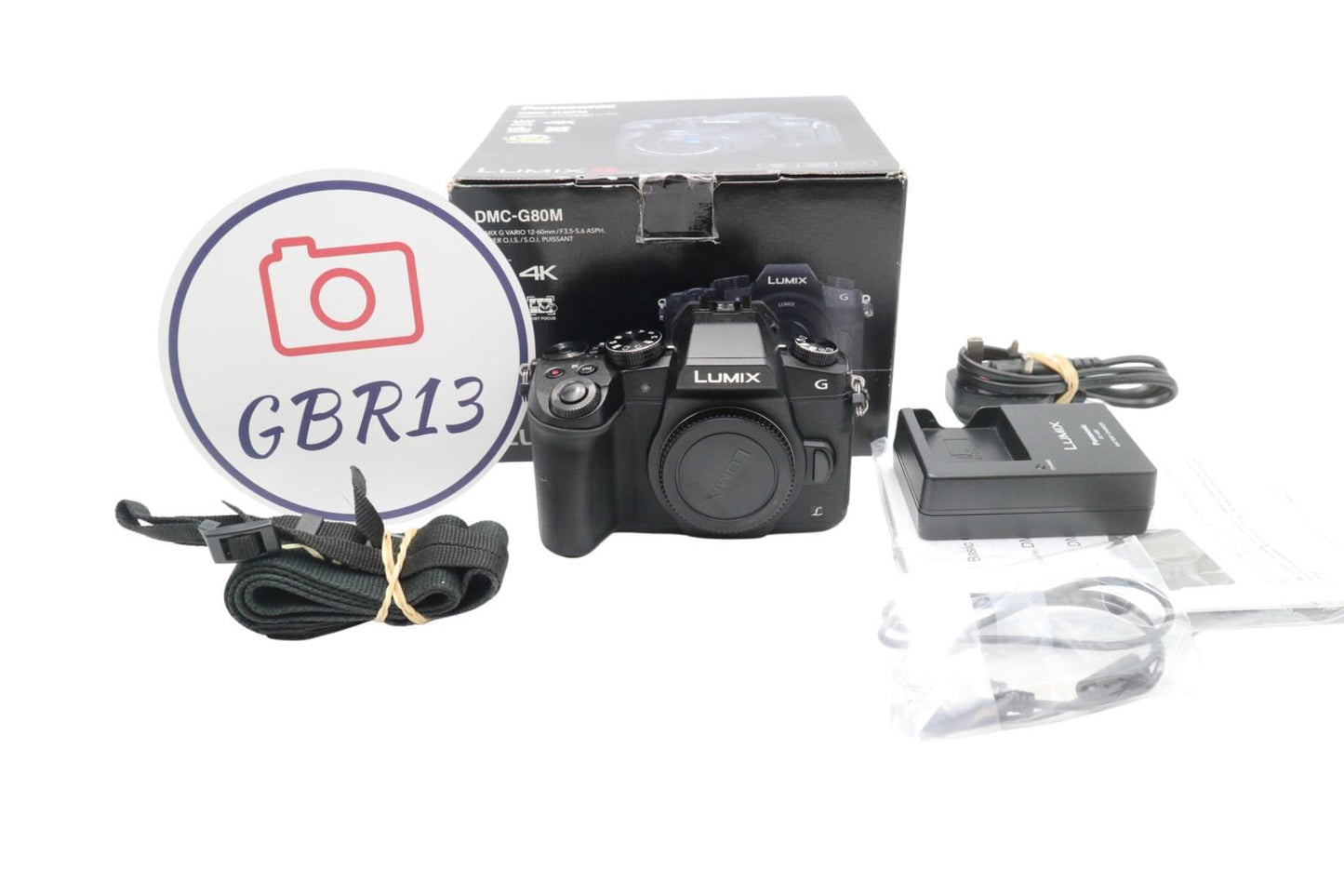 Panasonic G80 Mirrorless Camera 16MP Body Only, Shutter Count 8217, V. G. Cond.