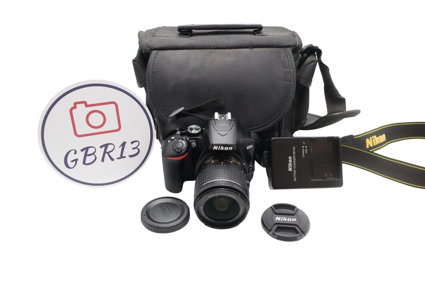 Nikon D3500 DSLR Camera 24.2MP with 18-55mm, Shutter Count 480 V.G. REFURBISHED