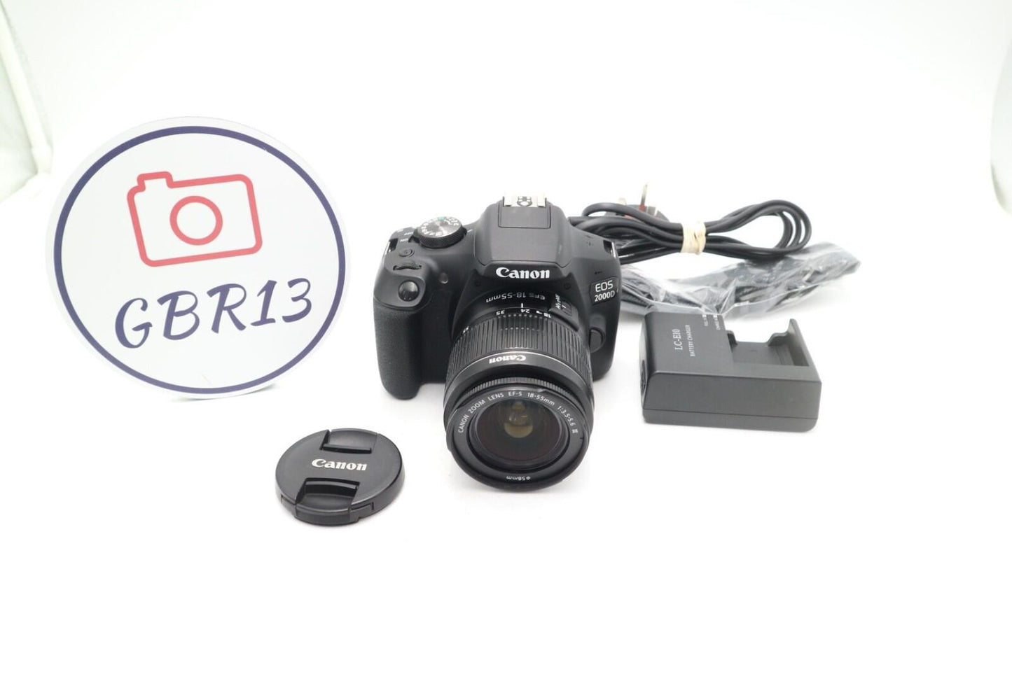 Canon 2000D DSLR Camera 24.1MP with 18-55mm, Shutter Count 16352, Good Condition