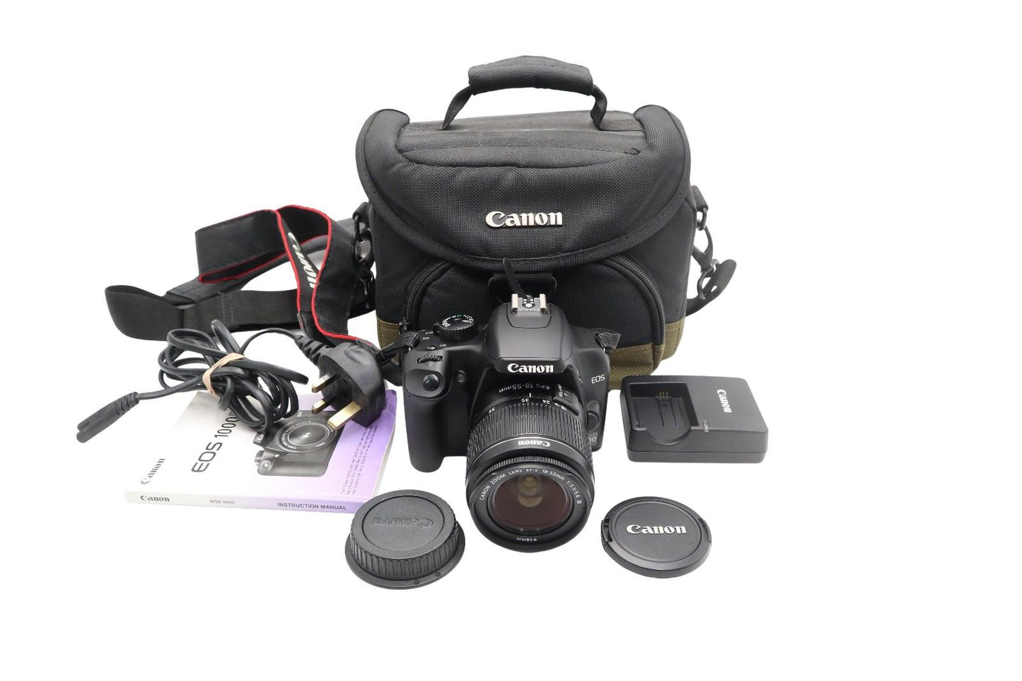 Canon EOS 1000D Camera DSLR 10.1MP with 18-55mm, Shutter Count 819, REFURBISHED