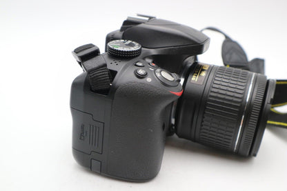 Nikon D3300 DSLR Camera 24.2MP with 18-55mm, Shutter Count 4379, Very Good Cond.