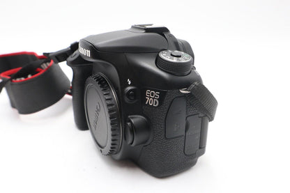 Canon 70D DSLR Camera 20.2MP Body Only, Shutter Count 1967, Good REFURBISHED