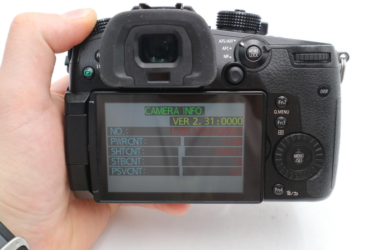 Panasonic DMC-GH5 Mirrorless Camera 20MP Body Only, Shutter 15041, V-LOG-L