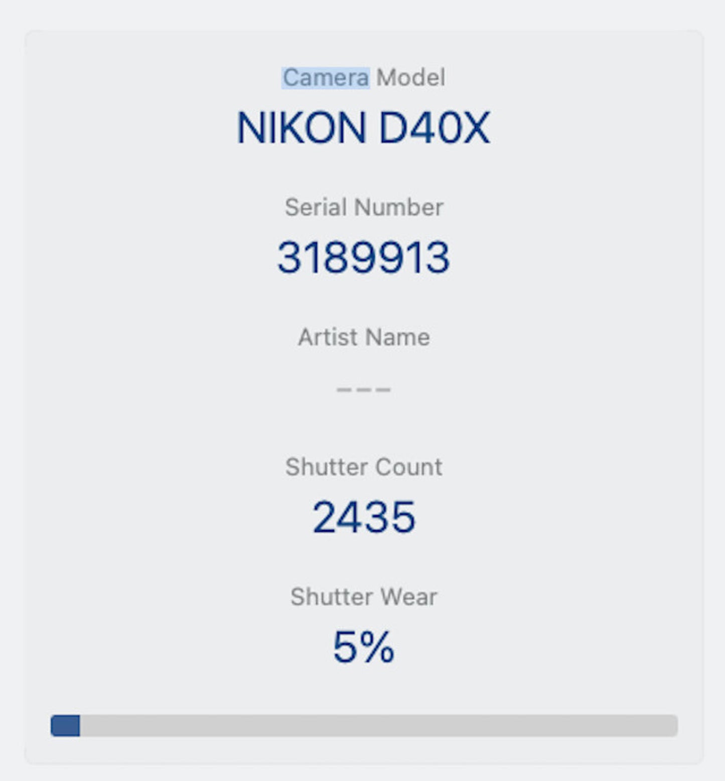 Nikon D40x Camera 10.2MP DSLR with 18-55mm, Shutter Count 2435, Good Condition