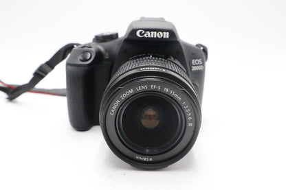 Canon 2000D DSLR Camera 24.1MP with 18-55mm, Shutter Count 2204 Good REFURBISHED