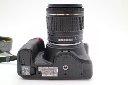 Nikon D3500 DSLR Camera 24.2MP with 18-55mm, Shutter Count 553 V.G. REFURBISHED