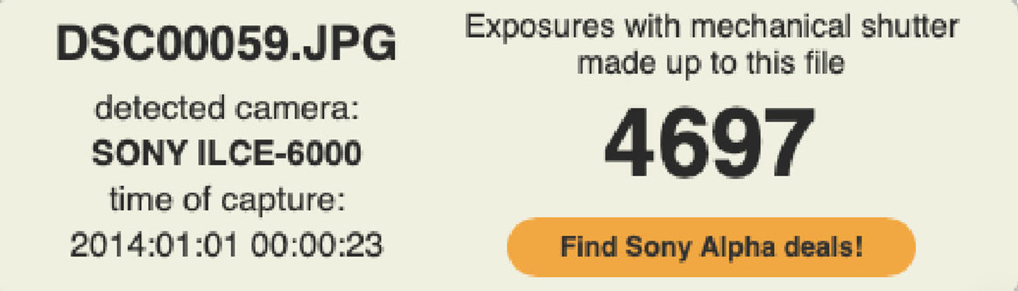 Sony A6000 Mirrorless Camera 24.3MP with 16-50mm Lens, Shutter 4697, Good Cond.