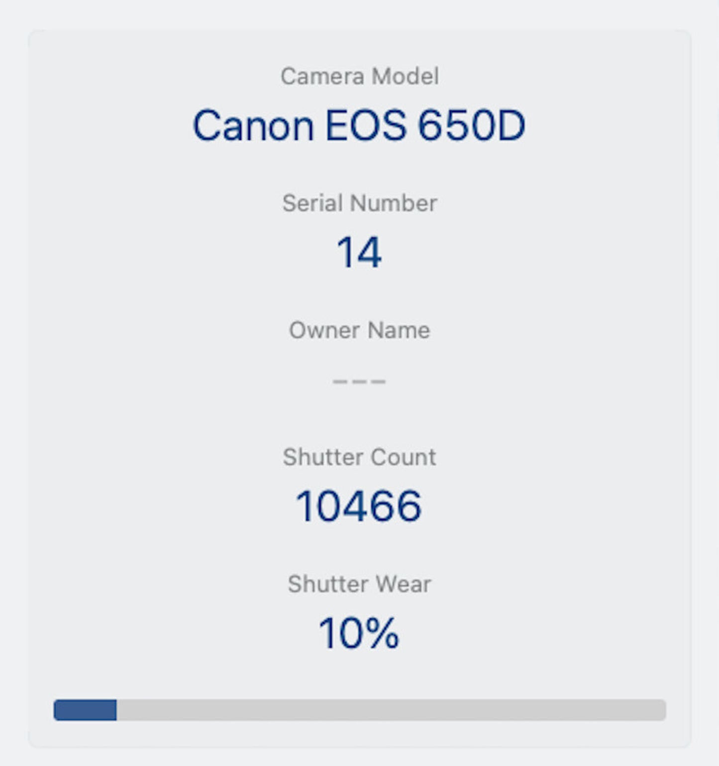 Canon 650D DLSR Camera 18.0MP with Canon 18-55mm, Shutter Count 10466, Good Cond