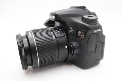 Canon 70D DSLR Camera 20.2MP with 18-55mm, Shutter Count 20817, Good Condition
