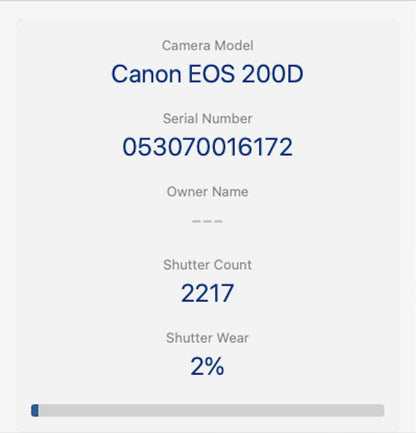 Canon 200D Camera DSLR 24.2MP with 18-55mm, Shutter Count 2217, Very Good REFURB