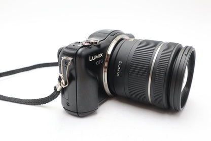 Panasonic DMC-GF3 Camera Mirrorless 12.1MP with 14-42mm Lens, Shutter Count 973