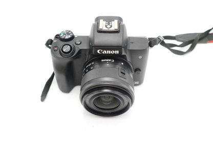 Canon M50 24MP Camera kit with 15-45mm STM Lens, S. Count 3000, 1 Year Warranty