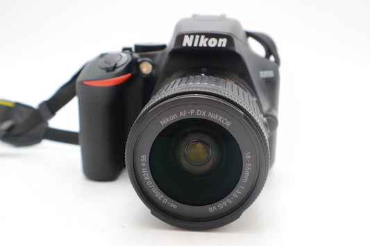 Nikon D3500 DSLR Camera 24.2MP with 18-55mm, Shutter Count 553 V.G. REFURBISHED