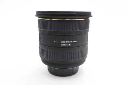 Sigma 10-20mm Lens F4-5.6 EX HSM DC AF Wide Angle for Nikon DX, Good REFURBISHED