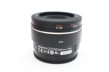 Sony 30mm Macro Lens f/2.8 SAM, Fixed, Very Sharp, Very Good REFURBISHED