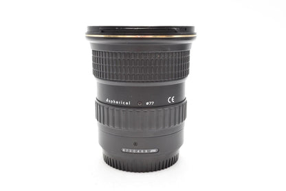 Tokina 11-16mm Super-Wide-Angle Lens f/2.8 DX AT-X Pro II for Canon, Fair Cond.