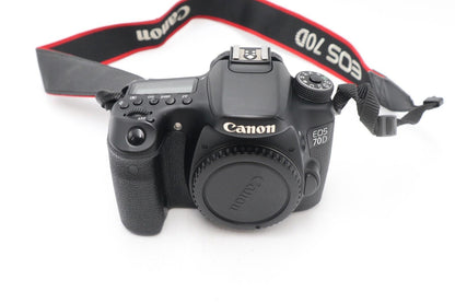 Canon 70D DSLR Camera 20.2MP Body Only, Shutter Count 23180, Good Condition