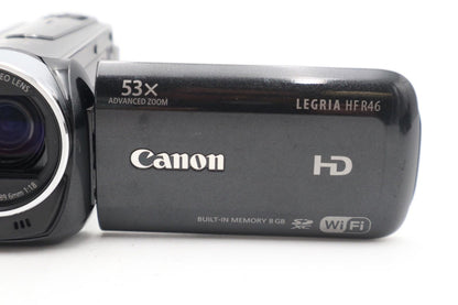 Canon Legria HF R46 Camcorder, FULL HD, 53X Zoom, Wi-Fi, 8GB Memory, REFURBISHED