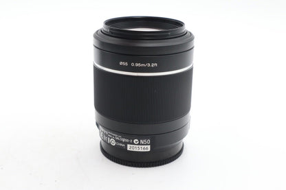 Sony 55-200mm F4-5.6 Lens, SAL55200, Telephoto Sony for A-Mount, V. G. REFURB.