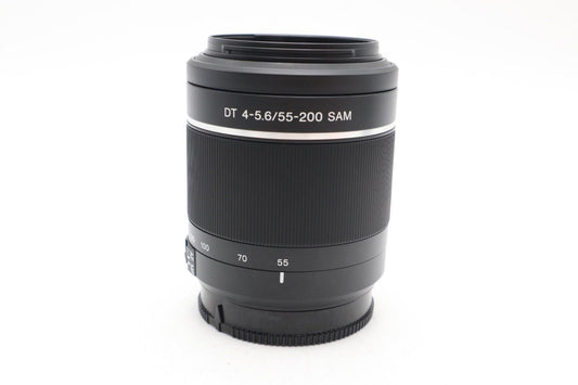 Sony 55-200mm F4-5.6 Lens, SAL55200, Telephoto Sony for A-Mount, V. G. REFURB.