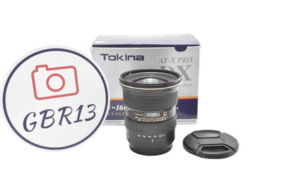 Tokina 11-16mm Super-Wide-Angle Lens f/2.8 DX AT-X Pro II for Canon, Fair Cond.